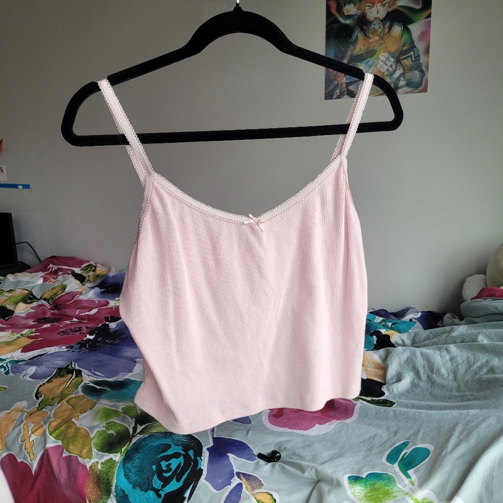 Pink Sleeveless Camisole/Tank Top